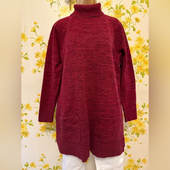 Eight Eight Eight Tuttle Neck Pullover Tunic Sweater Front Pockets size XL - Picture 1 of 11
